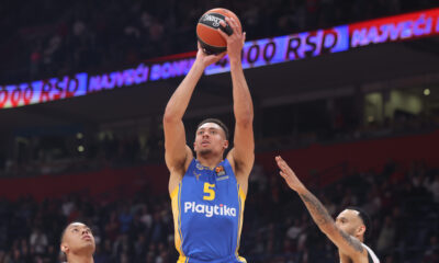 WADE BALDWIN IV Vejd Boldvin kosarkas Makabija Tel Aviv na utakmici Evrolige protiv Crvene zvezde u hali Stark Beogradska arena, Beograd 14.03.2024. godine Foto: Marko Metlas Kosarka, Crvena zvezda, Evroliga, Makabi Tel Aviv