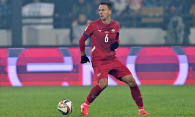 NEMANJA MAKSIMOVIC fudbaler reprezentacije Srbije na utakmici UEFA Lige nacija protiv Danske na stadionu Dubocica, Leskovac 18.11.2024. godine Foto: Marko Metlas Fudbal, Reprezentacija, Srbija, Danska, UEFA Liga nacija