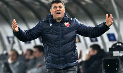 VLADAN MILOJEVIC trener fudbalera Crvene zvezde na utakmici UEFA Lige Sampiona protiv Stutgarta na stadionu Rajko Mitic, Beograd 27.11.2024. godine Foto: Marko Metlas Fudbal, Crvena zvezda, UEFA Liga Sampiona, Stutgart