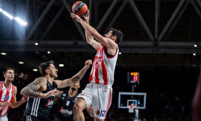 NIKOLA KALINIC, kosarkas Crvene zvezde, na utakmici Evrolige protiv Virtusa, u Virtus Segafredo Areni. Bolonja, 06.12.2024. foto: MN Press / bc Kosarka, Euroleague, Virtus, Crvena zvezda