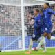 Chelsea's Cole Palmer, left, celebrates after scoring his side's third goal during the English Premier League soccer match between Chelsea and Aston Villa at the Stamford Bridge stadium in London, Sunday, Dec. 1, 2024. (AP Photo/Kirsty Wigglesworth)