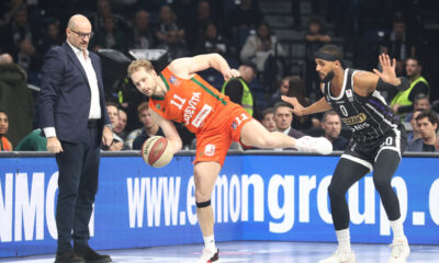 Igrač Cedevita Olimpije na utakmici ABA lige protiv Cedevite u hali Beogradska Arena, Beograd 30.12.2024. godine Foto: Ivica Veselinov / MN PRESS KOSARKA, BASKETBALL, ABA LIGA, ABA LEAGUE, PARTIZAN, KK CEDEVITA OLIMPIJA