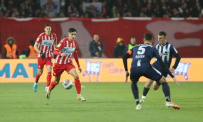 fudbaler Crvene Zvezde na utakmici Mocart Superlige protiv Tekstilca na stadionu Rajko Mitic, Beograd 07.12.2024. godine Foto: Ivica Veselinov / MN PRESS FUDBAL, FOOTBALL, MOZZART SUPERLIGA, CRVENA ZVEZDA, RED STAR, NATIONAL CHAMPIONSHIP, PRVENSTVO SRBIJE, TEKSTILAC ODZACI