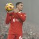 Liverpool's Trent Alexander-Arnold controls a ball during a English Premier League soccer match against Leicester City at the Anfield stadium in Liverpool, Thursday, Dec. 26, 2024. (AP Photo/Ian Hodgson)