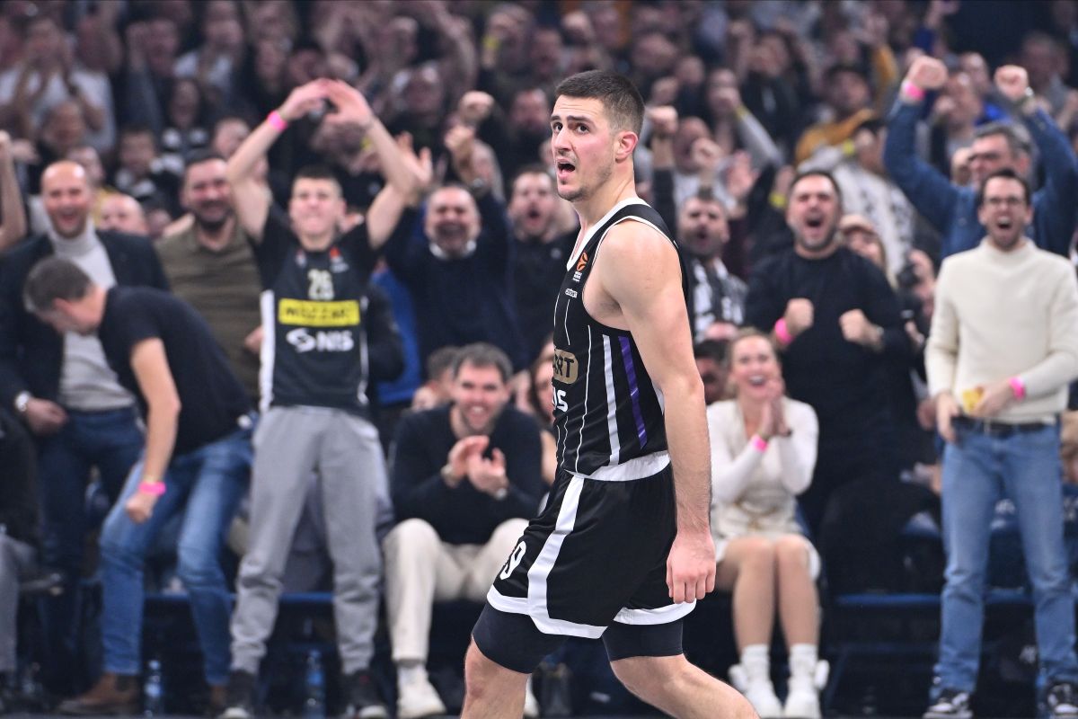 kosarkas Partizana na utakmici Evrolige protiv Panatinaikosa Atina u hali Stark Beogradska arena, Beograd 05.12.2024. godine Foto: Marko Metlas Kosarka, Partizan, Evroliga, Panatinaikos Atina