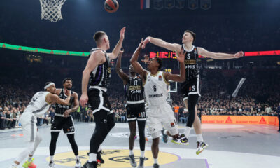 kosarkas Asvela na utakmici Evrolige protiv Partizana u hali Beogradska arena, Beograd 17.12.2024. godine Foto: Marko Metlas Kosarka, Partizan, Evroliga, Asvel Vilerbana