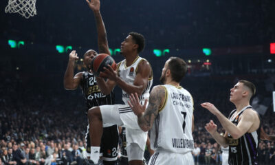 kosarkas Asvela na utakmici Evrolige protiv Partizana u hali Beogradska arena, Beograd 17.12.2024. godine Foto: Marko Metlas Kosarka, Partizan, Evroliga, Asvel Vilerbana