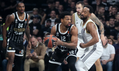 kosarkas Partizana na utakmici Evrolige protiv Asvela Vilerbana u hali Beogradska arena, Beograd 17.12.2024. godine Foto: Marko Metlas Kosarka, Partizan, Evroliga, Asvel Vilerbana