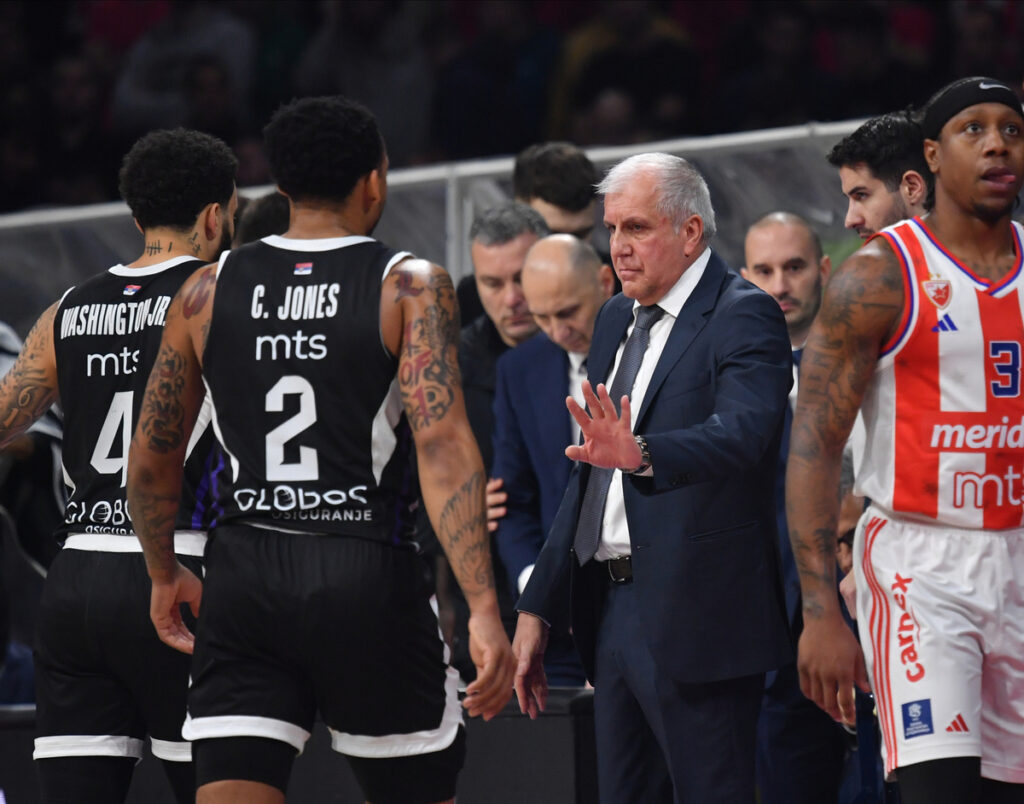 CRVENA ZVEZDA vs PARTIZAN Beograd, 23.12.2024. foto: Marko Metlas BASKETBALL, ABA LEAGUE, CRVENA ZVEZDA, PARTIZAN