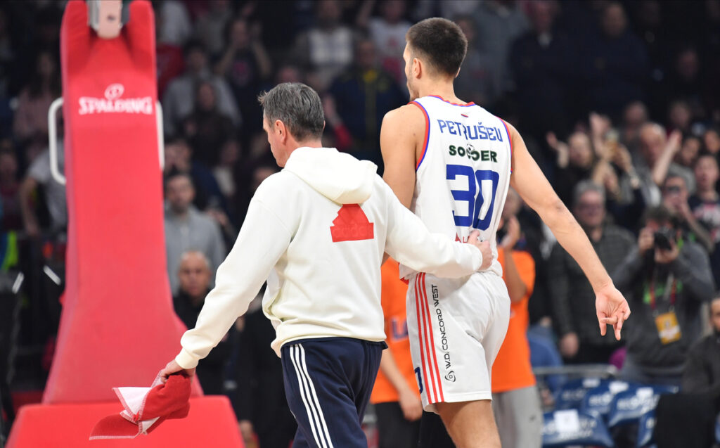 CRVENA ZVEZDA vs PARTIZAN Beograd, 23.12.2024. foto: Marko Metlas BASKETBALL, ABA LEAGUE, CRVENA ZVEZDA, PARTIZAN