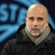 Manchester City's head coach Pep Guardiola ahead the English FA Cup soccer match between Manchester City and Salford City at Etihad Stadium in Manchester, Saturday, Jan. 11, 2025. (AP Photo/ Dave Thompson)