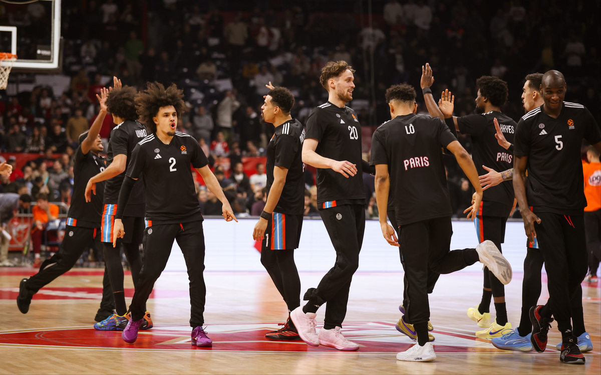 kosarkas Crvene zvezde na utakmici Evrolige protiv Pariza u hali Beogradska arena, Beograd 10.01.2025. godine Foto: MN PRESS Kosarka, Crvena zvezda, Evroliga, Pariz