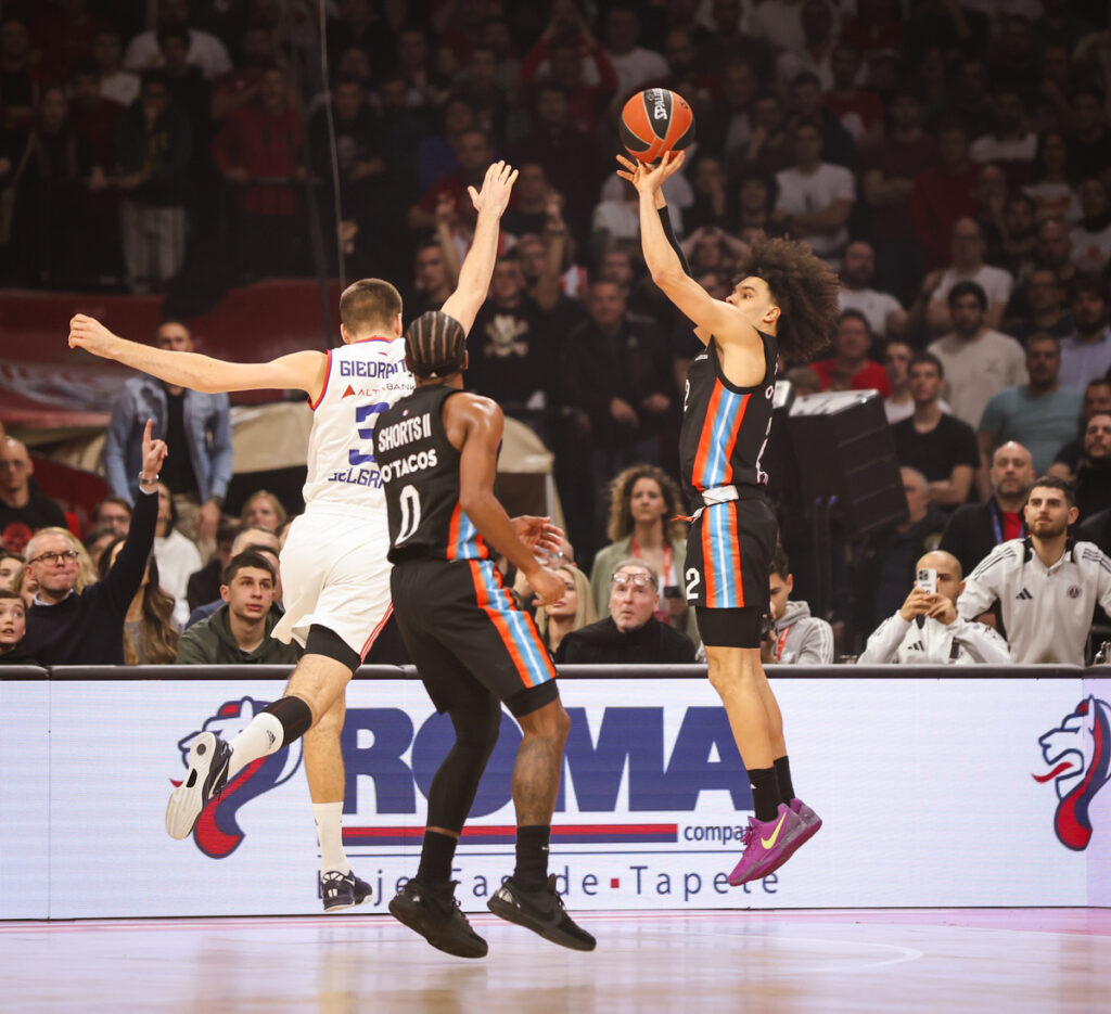 kosarkas Pariza na utakmici Evrolige protiv Crvene zvezde u hali Beogradska arena, Beograd 10.01.2025. godine Foto: MN PRESS Kosarka, Crvena zvezda, Evroliga, Pariz