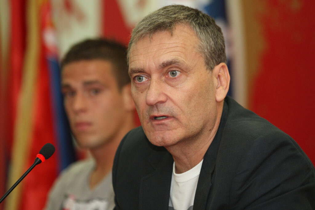 Zoran Stojadinovic sportski direktor fudbal Crvena zvezda predstavljanje novih igraca u Medija centru 11.07.2013. godine Foto: Marko Metlas