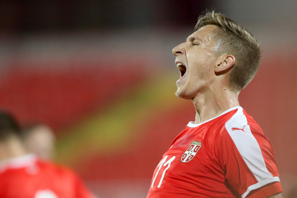 IVAN SAPONJIC fudbaler U21 reprezentacije Srbije na utakmici kvalifikacija za UEFA Evropsko prvenstvo U21 protiv Jermenije na stadionu Karadjordje, Novi Sad 16.10.2018. godine Foto: Marko Metlas Fudbal, Reprezentacija, Srbija U21, Jermenija, UEFA Evropsko prvenstvo U21