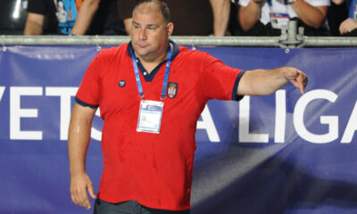 DEJAN SAVIC, trener vaterpolista Srbije, na utakmici protiv Hrvatske, na bazenu Tasmajdan. Beograd, 19.06.2019. Foto: Nebojsa Parausic Vaterpolo, FINA Svetska liga, Srbija, Hrvatska