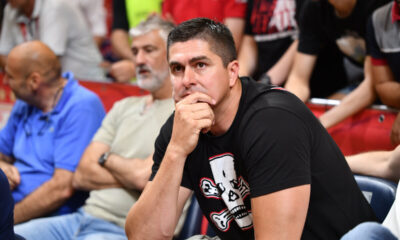 DARKO MILICIC bivsi kosarkas, kosarkasi Crvene zvezde na utakmici finala Jadranske ABA lige protiv Parizana u hali Aleksandar Nikolic Pionir, Beograd 27.05.2022. godine Foto: DS / MN PRESS Kosarka, Crvena zvezda, Jadranska ABA liga, Partizan