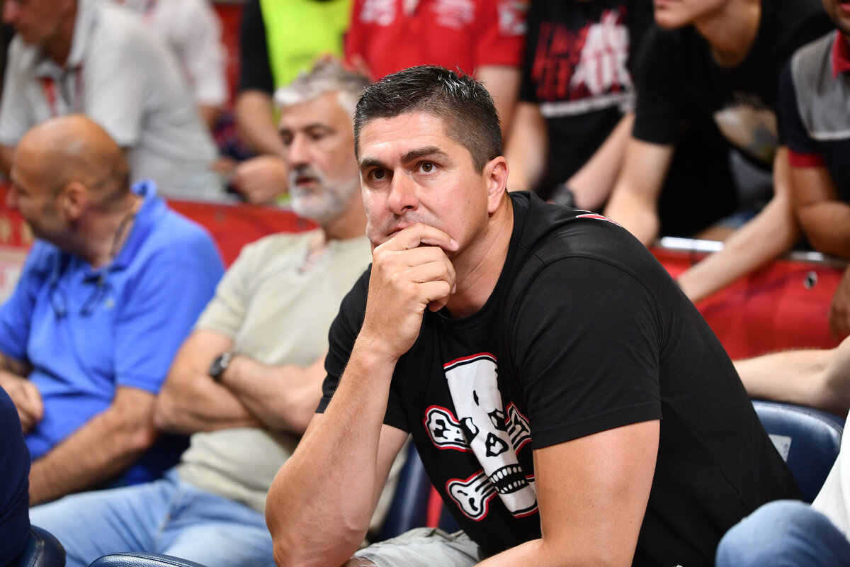 DARKO MILICIC bivsi kosarkas, kosarkasi Crvene zvezde na utakmici finala Jadranske ABA lige protiv Parizana u hali Aleksandar Nikolic Pionir, Beograd 27.05.2022. godine Foto: DS / MN PRESS Kosarka, Crvena zvezda, Jadranska ABA liga, Partizan