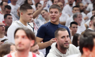 JOVAN MIJATOVIC fudbaler kosarkas Crvene zvezde na utakmici Evrolige protiv Partizana u hali Stark Beogradska arena, Beograd 04.01.2023. godine Foto: Marko Metlas Kosarka, Crvena zvezda, Evroliga, Partizan