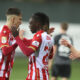 LUKA ILIC, EUCIODALCIO GOMES Eusiodalco Dalsio Gomes, JOVAN SLJIVIC, fudbaler Crvene zvezde, na prijateljskoj utakmici protiv Mure, na stadionu SC Kalista. Antalija, 08.01.2025. foto: MN Press / adj Fudbal, Crvena zvezda, Mura