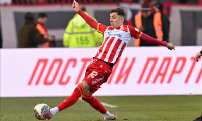 LUKA ILIC fudbaler Crvene zvezde na utakmici Superlige Prvenstva Srbije protiv Cukarickog na stadionu Rajka Mitica, Beograd, 22.12.2024. godine Foto: Marko Metlas Fudbal, Crvena zvezda, Superliga Prvenstvo Srbije, Cukaricki