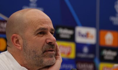 PETER BOSZ Peter Bos trener fudbalera PSV Ajndhovena pres konferencija pred utakmicu UEFA Lige Sampiona protiv Crvene zvezde na stadionu Rajko Mitic, Beograd 20.01.2025. godine Foto: MN PRESS Fudbal, Crvena zvezda, UEFA Liga Sampiona , PSV Ajndhoven