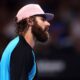 USA's Reilly Opelka looks on during his match against Serbia's Novak Djokovic at the Brisbane International, in Brisbane, Australia, Friday, Jan. 3, 2025. (AP Photo/Pat Hoelscher)