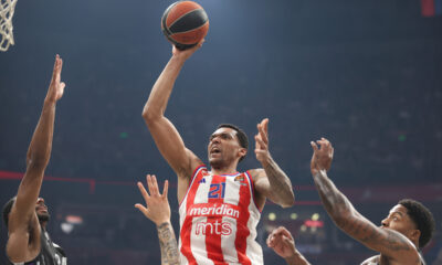 kosarkas Crvene zvezde na utakmici Evrolige protiv Parizana u hali Beogradska arena, Beograd 31.01.2025. godine Foto: Marko Metlas Kosarka, Crvena zvezda, Evroliga, Partizan