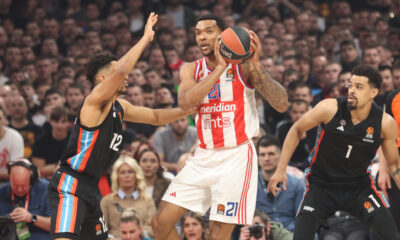 kosarkas Crvene Zvezde na utakmici Evrolige protiv Pariza u hali Beogradska Arena, Beograd 10.01.2025. godine Foto: Ivica Veselinov / MN PRESS KOSARKA, BASKETBALL, EVROLIGA, EUROLEAGUE, CRVENA ZVEZDA, PARIZ