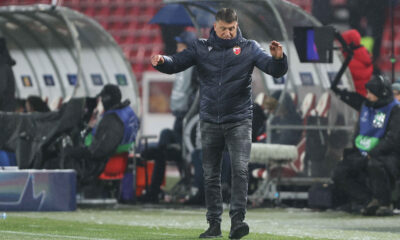 Trener Crvene zvezde, na utakmici UEFA Lige Sampiona protiv PSV Ajndhovena, na stadionu Rajko Mitic. Beograd, 21.01.2025. foto: MN PRESS Fudbal, Crvena zvezda, UEFA Liga Sampiona, PSV Ajndhoven