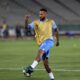 FILE - Al Hilal's Neymar shoots the ball during warm up for the AFC Champions League soccer match against Iran's Nassaji at the Azadi Stadium in Tehran, Iran, Oct. 3, 2023. (AP Photo, File)