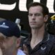 Andy Murray, coach for Novak Djokovic of Serbia, watches his semifinal match against Alexander Zverev of Germany at the Australian Open tennis championship in Melbourne, Australia, Friday, Jan. 24, 2025. (AP Photo/Asanka Brendon Ratnayake)