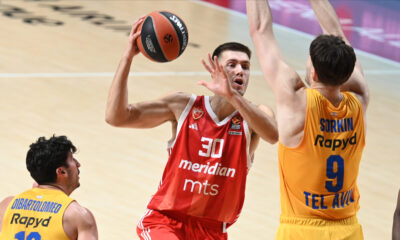 , kosarkas Crvene zvezde, na utakmici Evrolige protiv Makabija, u hali Aleksandar Nikolic. Beograd, 23.01.2025. foto: Nebojsa Parausic BASKETBALL, EUROLEAGUE, MACCABI, CRVENA ZVEZDA, RED STAR