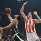 kosarkas Partizana na utakmici Evrolige protiv Crvene zvezde u hali Beogradska arena, Beograd 31.01.2025. godine Foto: Marko Metlas Kosarka, Crvena zvezda, Evroliga, Partizan