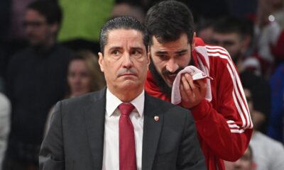 kosarkas Crvene zvezde na utakmici Evrolige protiv Fenerbahcea Istanbul u hali Beogradska arena, Beograd 15.01.2025. godine Foto: Marko Metlas Kosarka, Crvena zvezda, Evroliga, Fenerbahce Istanbul