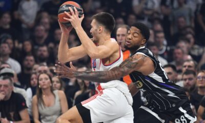 kosarkas Crvene zvezde na utakmici Evrolige protiv Parizana u hali Beogradska arena, Beograd 31.01.2025. godine Foto: Marko Metlas Kosarka, Crvena zvezda, Evroliga, Partizan