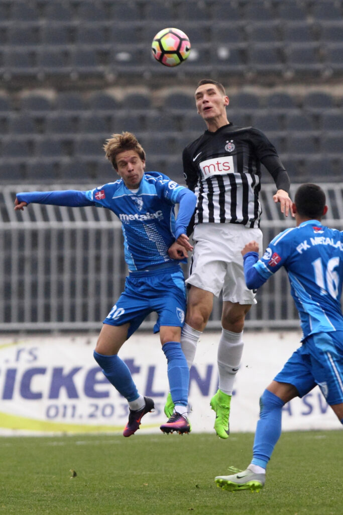 NIKOLA MILENKOVIC fudbaler Partizana na utakmici Superlige Prvenstva Srbije protiv Metalca Gornji Milanovac na stadionu Partizana, Beograd 08.03.2017. godine Foto: Marko Metlas
Fudbal, Partizan, Superliga Prvenstvo Srbije, Metalac Gornji Milanovac