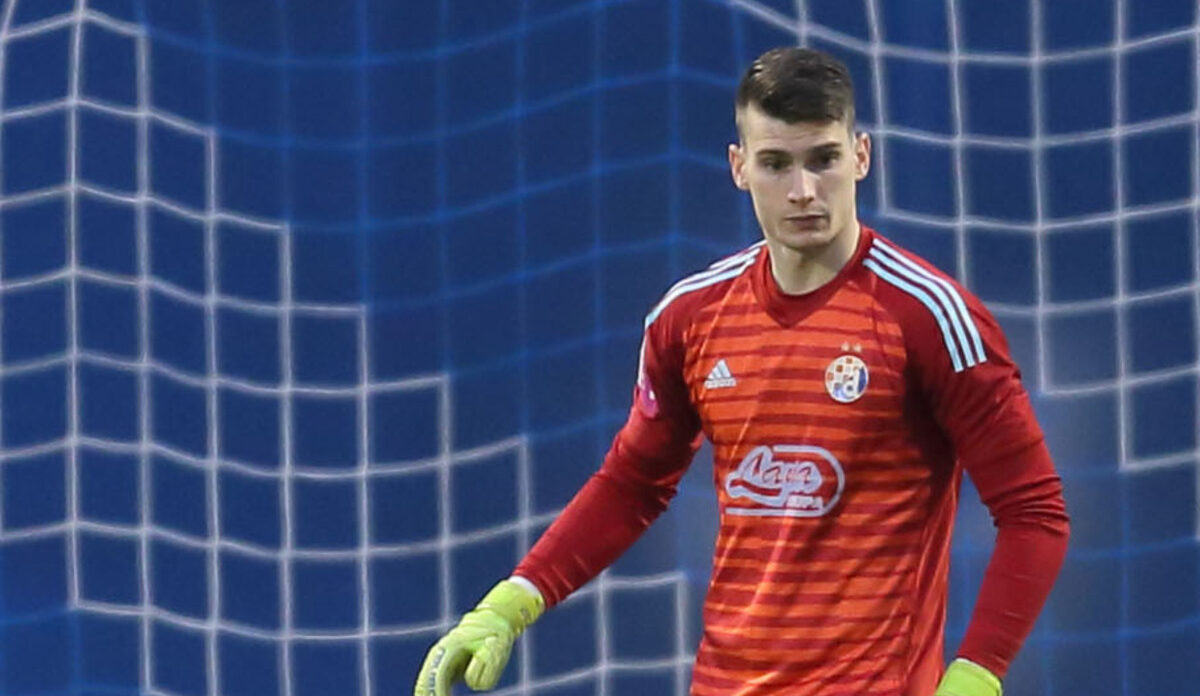 DOMINIK LIVAKOVIC golman fudbaler Dinama Zagreb na utakmici Prvenstva Hrvatske Prve nogometne lige protiv Rudesa na stadionu Maksimir, Zagreb 02.02.2019. godine Foto: Marko Metlas Fudbal, Dinamo Zagreb, Prvenstvo Hrvatske, Prva nogometna liga, Rudes