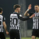 FILIP STEVANOVIC i NIKOLA STULIC fudbaleri Partizana na utakmici Superlige Prvenstva Srbije protiv Rada na stadionu Kralja Petra, Beograd 07.03.2021. godine Foto: Marko Metlas Fudbal, Partizan, Superliga Prvenstvo Srbije, Rad