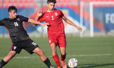 DJURO GIULIO DJEKIC Djuro Djulio Djekic fudbaler U17 reprezentacije Srbije na utakmici kvalifikacija za Evropsko prvenstvo protiv Hrvatske u sportskom centru FSS, Stara Pazova 27.10.2021. godine Foto: Marko Metlas Fudbal, Srbija U17, Hrvatska U17, Kvalifikacije, Evropsko prvenstvo