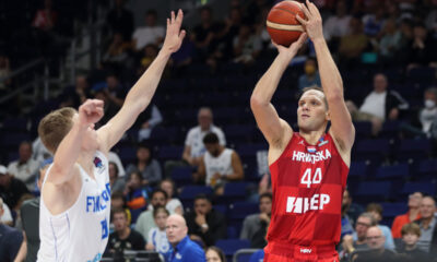 BOJAN BOGDANOVIC kosarkas reprezentacije Hrvatske na utakmici FIBA Evropskog prvenstva protiv Finske u Mercedes Benc areni, Berlin 11.09.2022. godine Foto: Marko Metlas Kosarka, Hrvatska, FIBA Evropsko prvenstvo, Finska