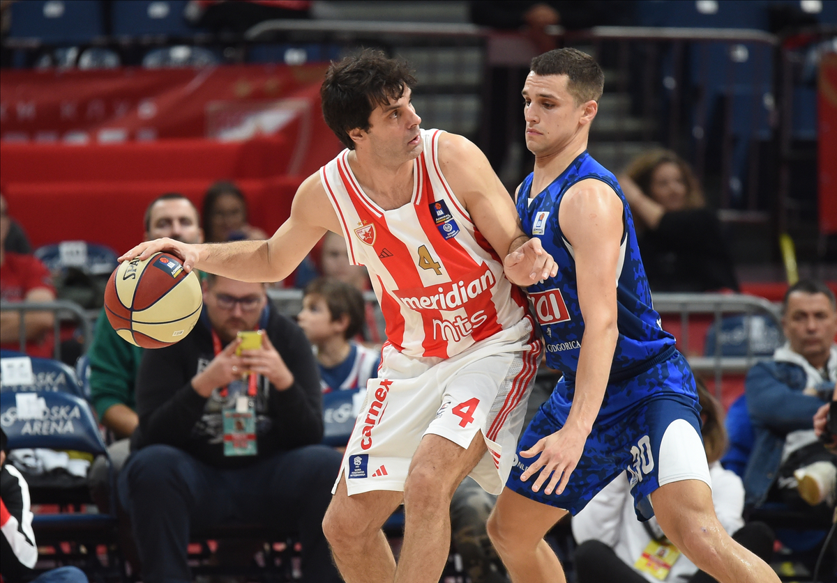 MILOS TEODOSIC, kosarkas Crvene zvezde, na utakmici ABA lige protiv Buducnosti, u Beogradskoj Stark Areni. Beograd, 05.11.2023. foto: Nebojsa Parausic Kosarka, ABA League, Crvena zvezda, Buducnost