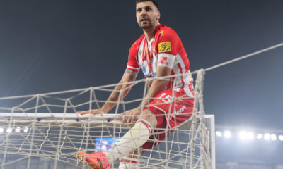 ALEKSANDAR DRAGOVIC fudbaler Crvene zvezde na utakmici finala Kupa Srbije protiv Vojvodine Novi Sad na stadionu Lagator, Loznica 21.05.2024. godine Foto: Marko Metlas Fudbal, Crvena zvezda, Kup Srbije, Vojvodina Novi Sad