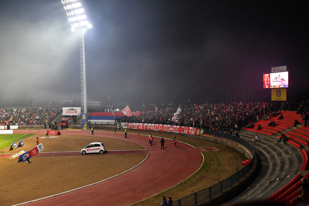 Stadion Cika Daca sa novim reflektorina na prvenstvenoj utakmici Radnicki - Napredak. Kragujevac, 03.11.2024. foto: MN Press / mi Fudbal, Radnicki 1923, Napredak, Total