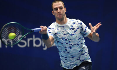 LASLO DJERE, teniser Srbije, na Belgrade Open ATP mecu, protiv DUJE AJDUKOVIC Hrvatska, u Beogradskoj areni. Beograd, 06.11.2024. foto: Nebojsa Parausic