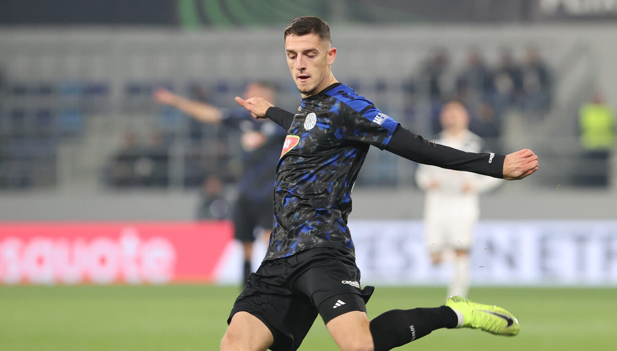 MIHAJLO BANJAC fudbaler TSC na utakmici UEFA Lige Konferencija protiv Lugana na stadionu TSC arena, Backa Topola 07.11.2024. godine Foto: MN press/mr Fudbal, TSC, UEFA Liga Konferencija, Lugano