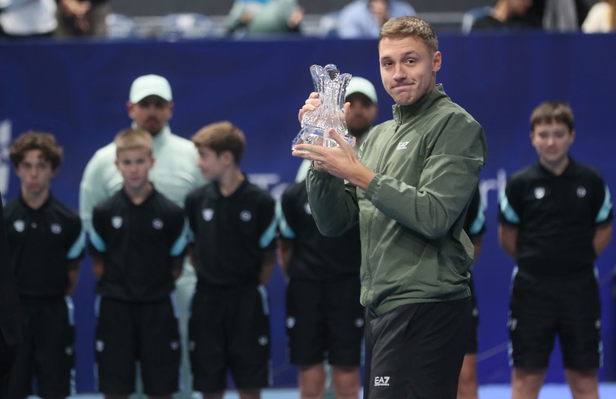 HAMAD MEDJEDOVIC teniser Srbije na Belgrade Open ATP mecu finala protiv DENIS SHAPOVALOV Denis Sapovalov Kanada, u Beogradskoj areni. Beograd, 09.11.2024. Foto: MN press/vm Tenis, Belgrade Open, Beograd, Turnir, Atp, Finale