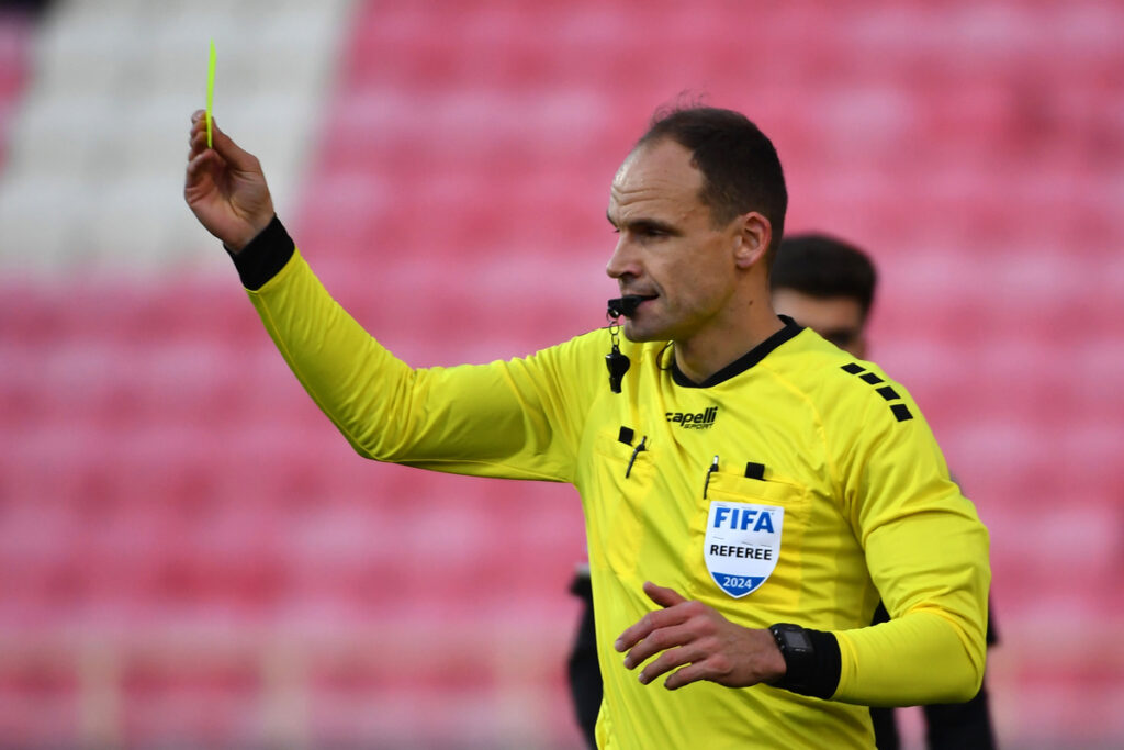 NENAD MINAKOVIC glavni sudija na prvenstvenoj utakmici izmedju fudbalera Radnickog Nis i Cukarickog, na stadionu Cair. Nis, 23.11.2024. Foto: MN Press / mi Fudbal, Radnicki Nis, Cukaricki