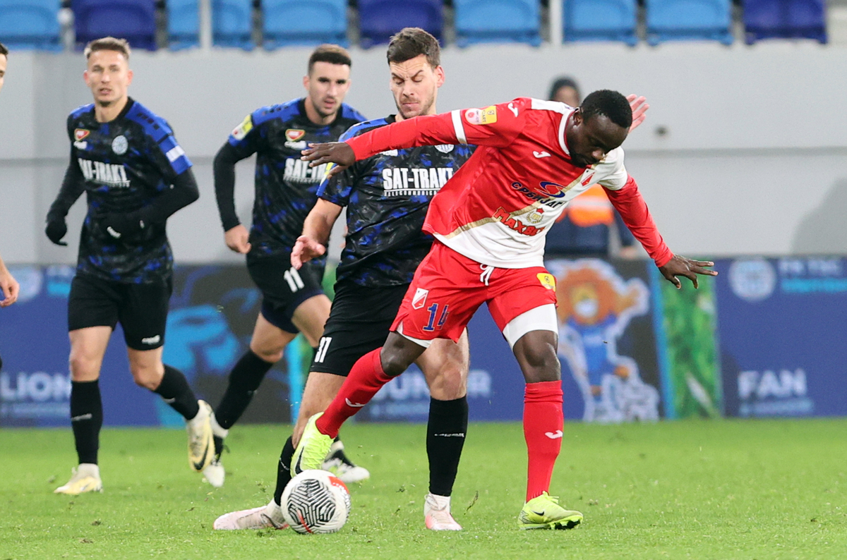 CALEB ZADY SERY Kaleb Zadi Seri, fudbaler Vojvodine, na prvenstvenoj utakmici protiv TSC, na TSC Areni. Backa Topola, 15.12.2024. foto: MN Press / mr Fudbal, TSC, Vojvodina