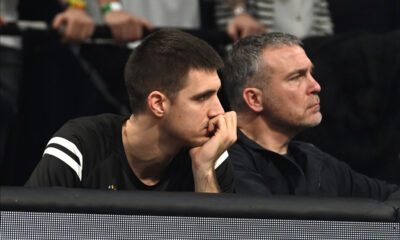 VANJA MARINKOVIC, kosarkas Partizana, na utakmici Evrolige protiv ASVELa, u Beogradskoj Areni. Beograd, 17.12.2024. foto: Nebojsa Parausic Kosarka, Euroleague, Partizan, Asvel